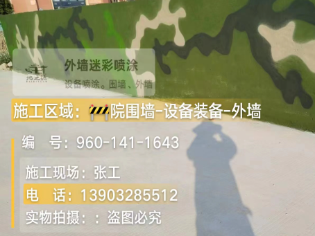南京 迷彩漆喷涂价格（按平方米计费）